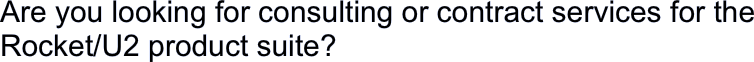 Are you looking for consulting